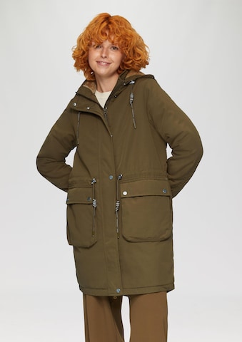 Parka d’hiver QS en vert : devant