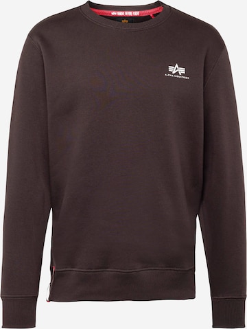 ALPHA INDUSTRIES Sweatshirt in Bruin: voorkant