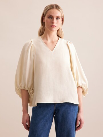 SEIDENSTICKER Blouse 'Schwarze Rose' in White: front