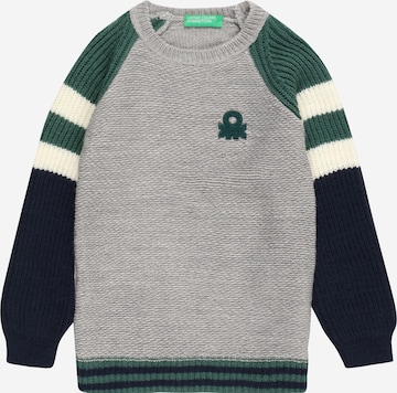 UNITED COLORS OF BENETTON Sweater 'College' in Grey: front