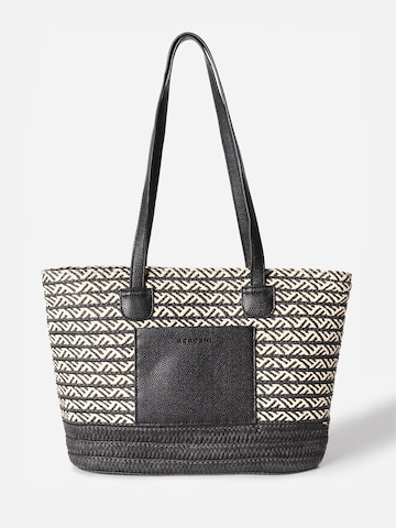 KOROSHI Shopper in Schwarz: Vorderseite