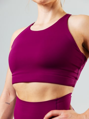 Lifters High neck Sport-BH 'Race Grape' in Lila