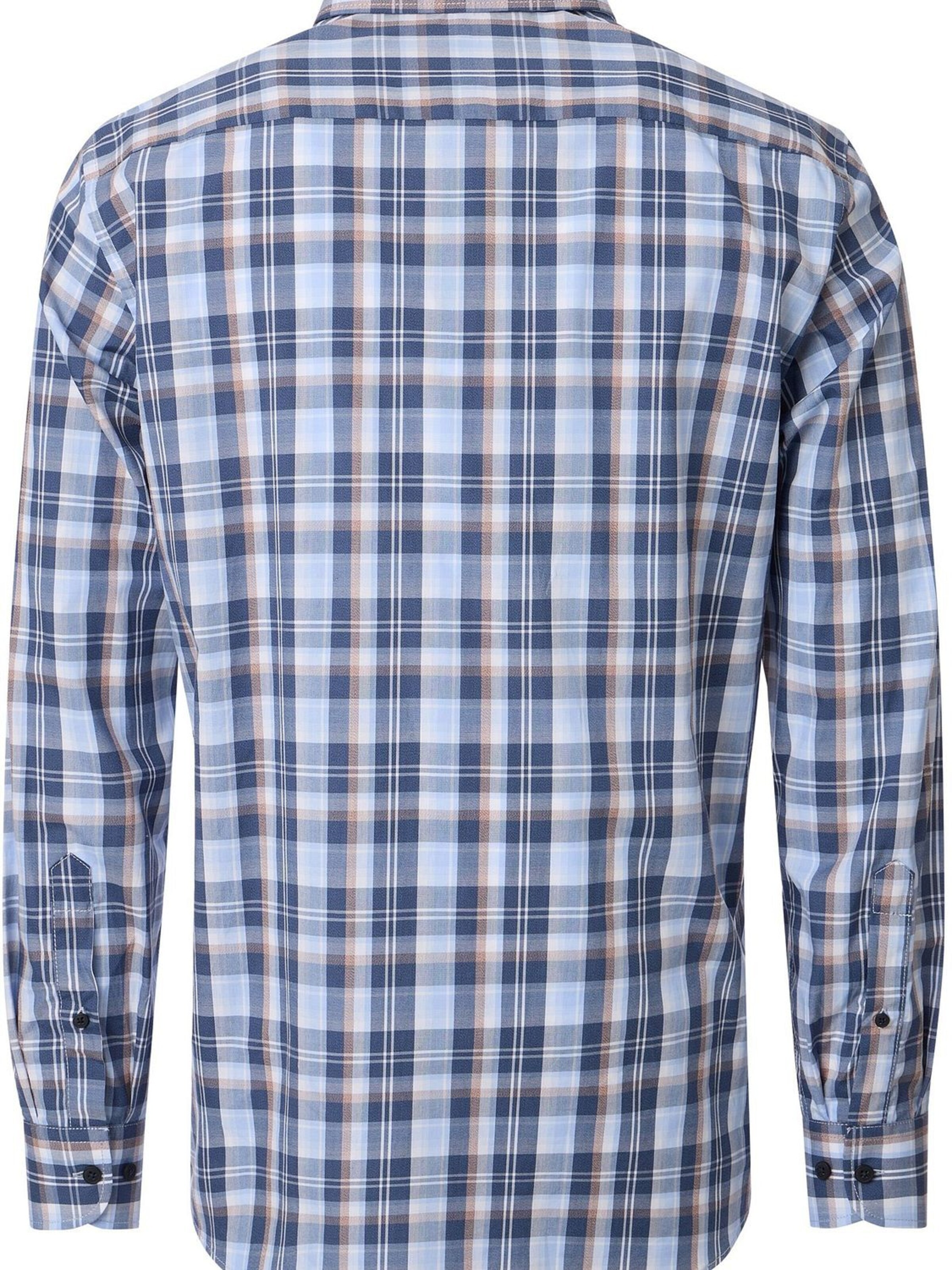 CASA MODA Regular Fit Hemd in Blau