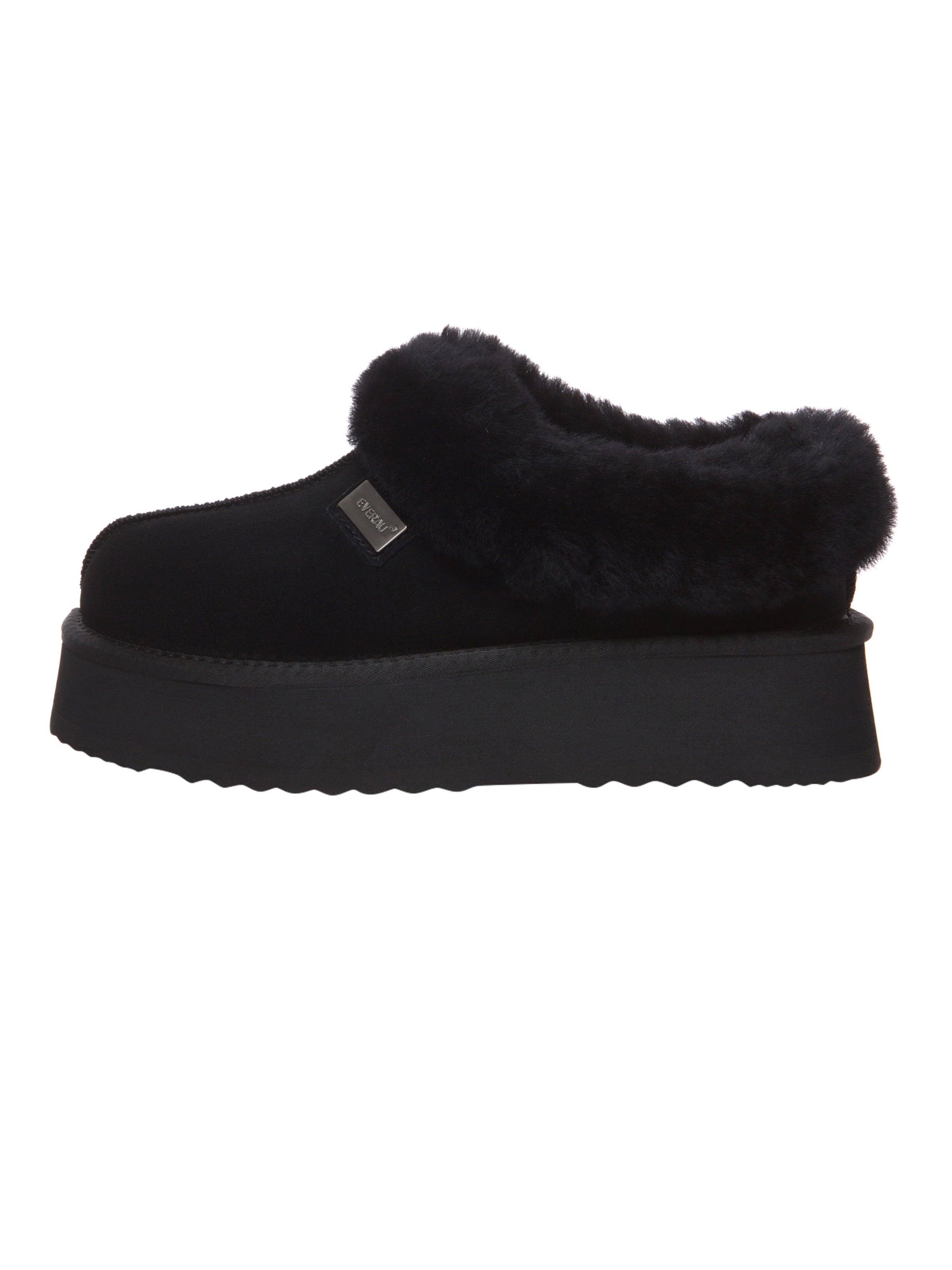 Everau Παντόφλα 'Topknot' σε μαύρο: μπροστά