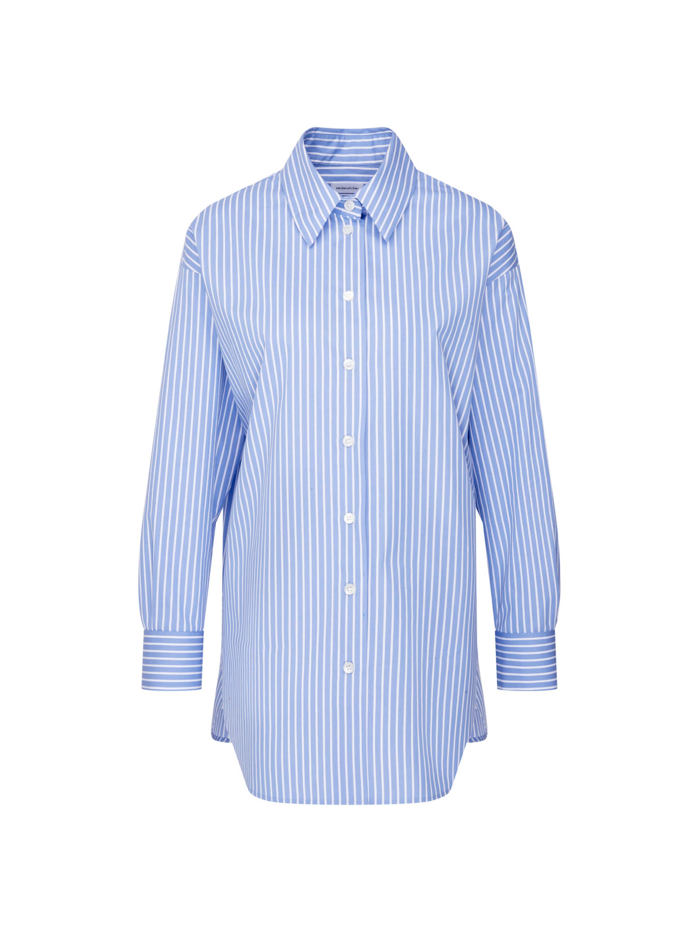 SEIDENSTICKER Blouse in Blauw: voorkant