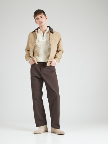 JACK & JONES Loose fit Jeans 'JPSTALEX JJORIGINAL' in Brown