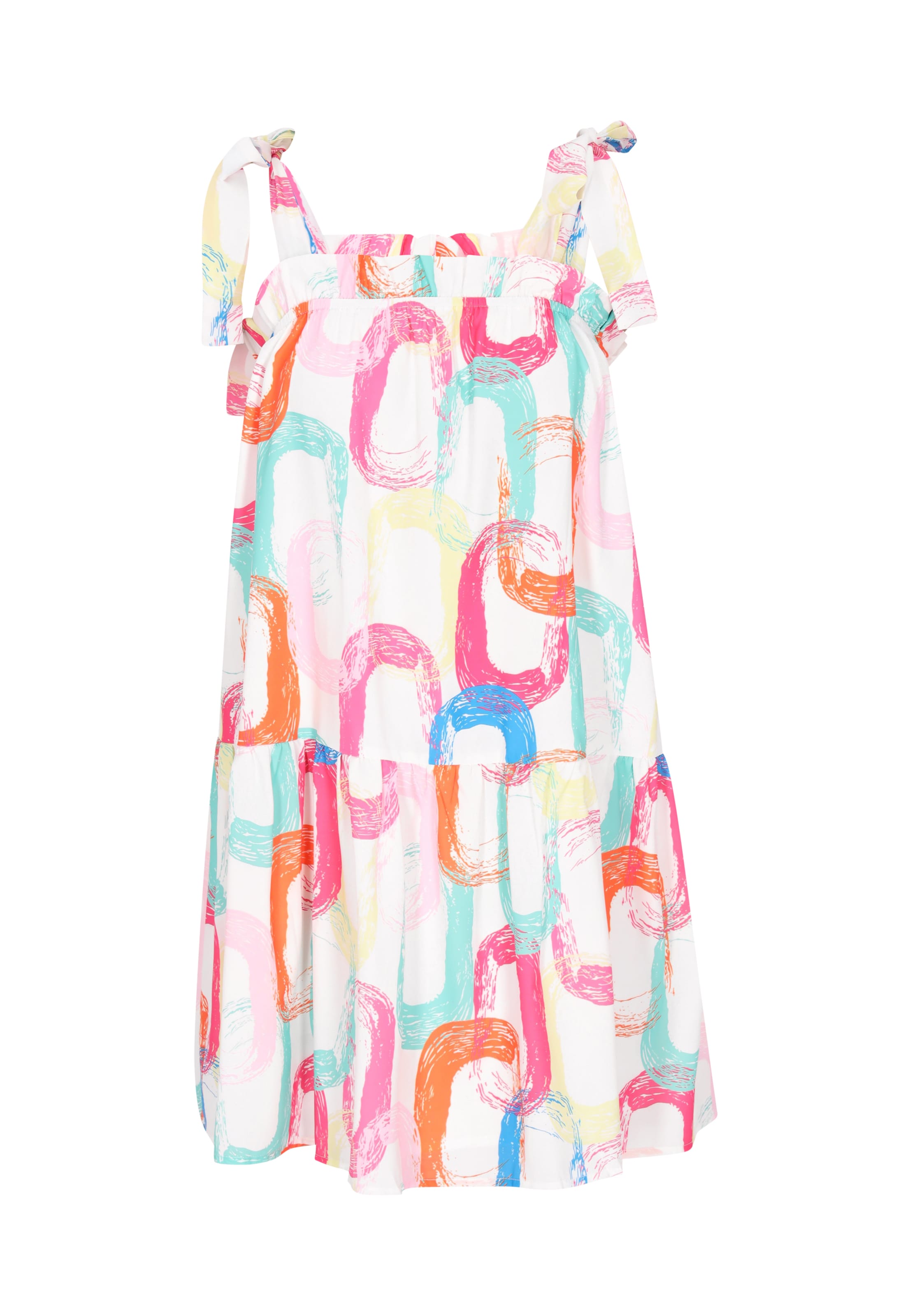 SANIKA Kjole 'Fashion Look' i turkis / gul / pink / hvid, Produktvisning