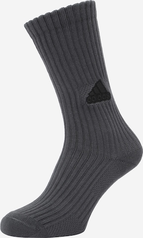 ADIDAS PERFORMANCE Athletic Socks in Grey: front