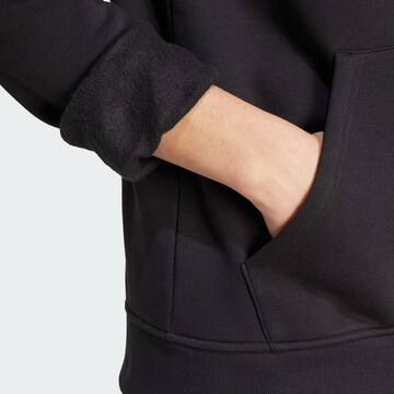 ADIDAS ORIGINALS Zip-Up Hoodie 'Trefoil Essentials' in Black