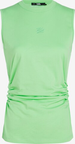 Top di Karl Lagerfeld in verde: frontale