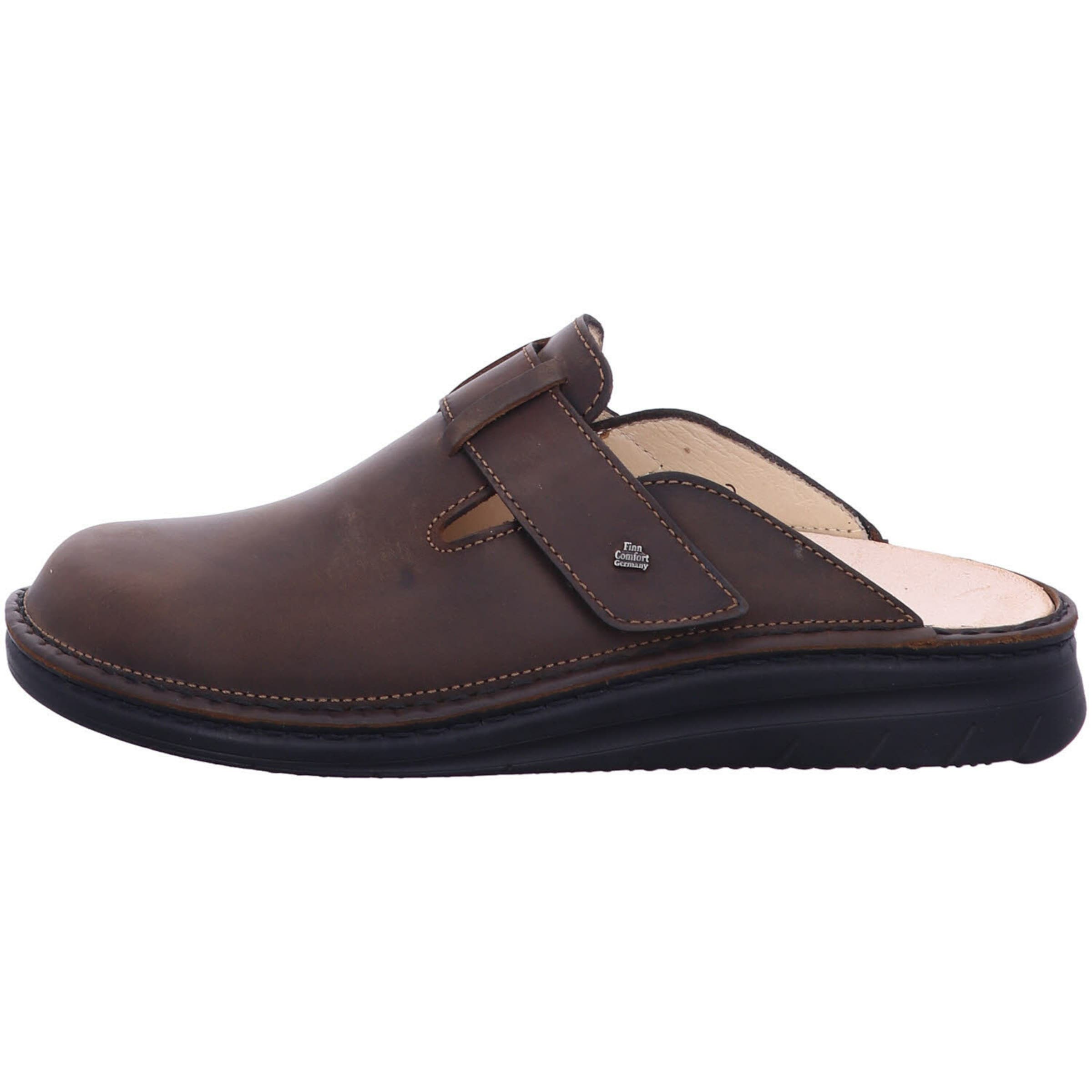 Finn Comfort Pantolette in Braun: Vorderseite