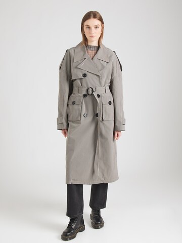 FREAKY NATION Between-seasons coat 'Like Tiffany' in Grey: front