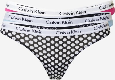 Calvin Klein Underwear String i blå / magenta / svart / vit, Produktvy