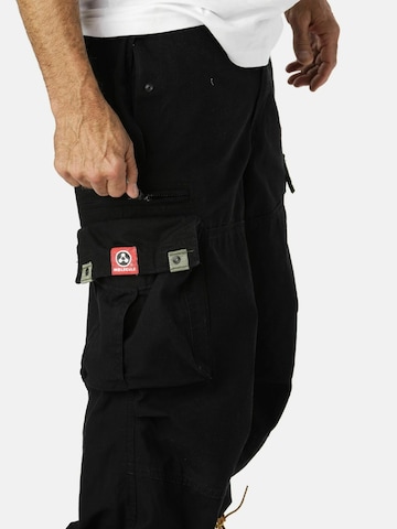Regular Pantalon cargo Molecule en noir