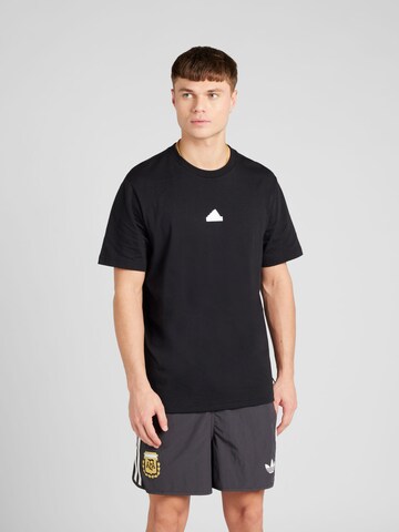 ADIDAS SPORTSWEAR Λειτουργικό μπλουζάκι σε μαύρο: μπροστά