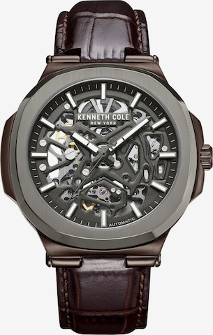 Kenneth Cole Analog watch 'Rockland' in Brown: front