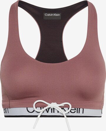 Calvin Klein Sport Bralette Sports Bra in Pink: front