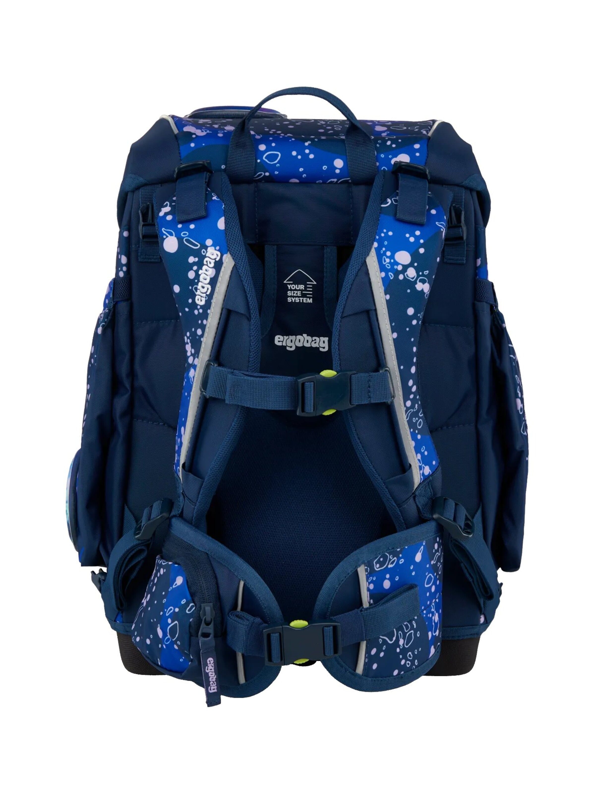 ergobag Backpack 'Schulranzen-Set cubo Set' in Blue