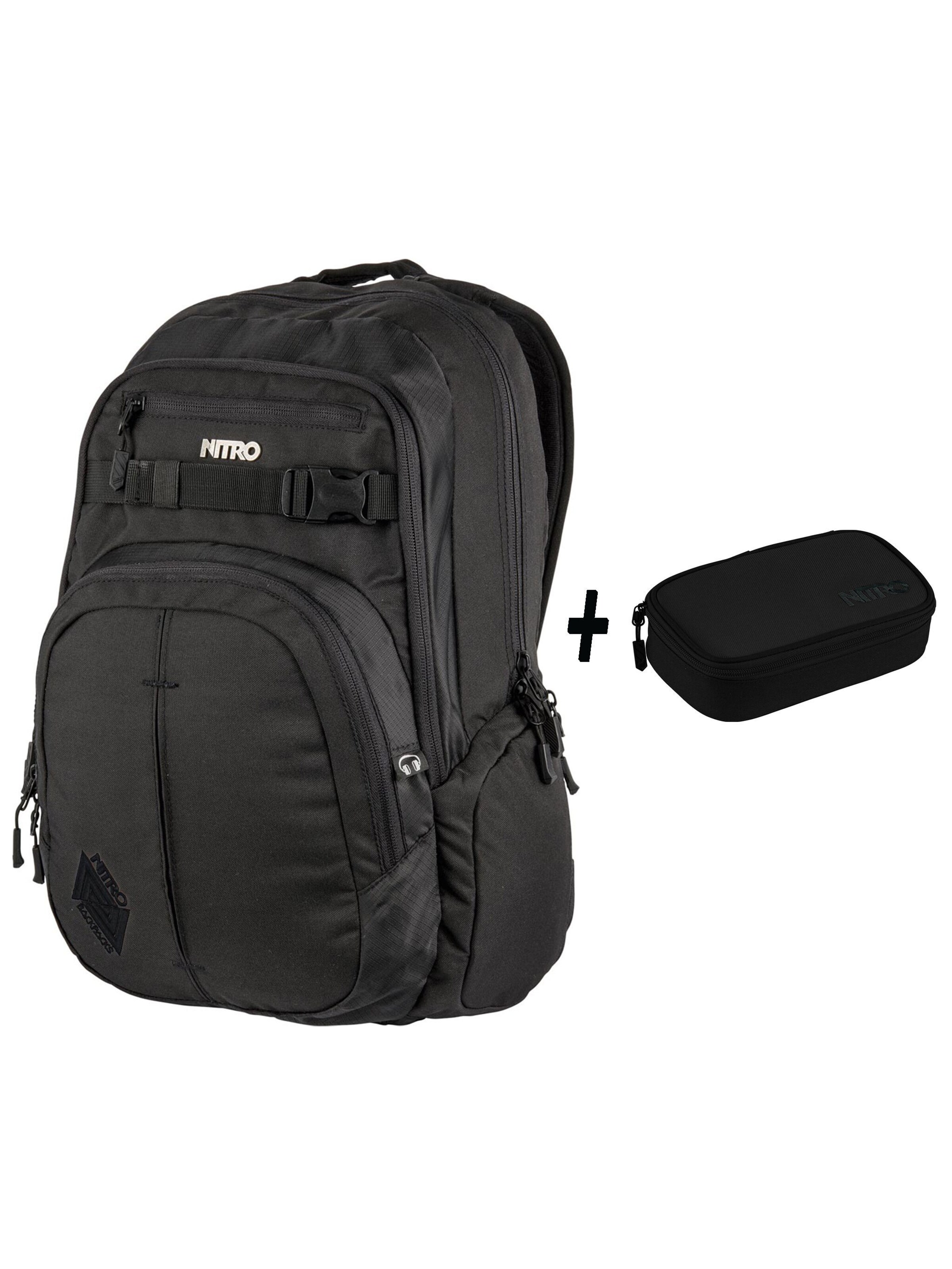 NITRO Backpack in Black: front