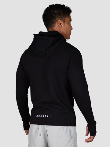 MOROTAI Athletic Zip-Up Hoodie in Black