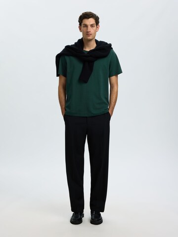 SELECTED T-Shirt 'SLHAtlas' in Grün