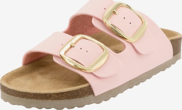 SUPERSOFT by Indigo Pantolette 'Classic' in Pink: Vorderseite