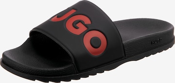 HUGO Red Mules 'Match' in Black: front