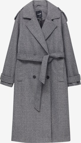 Cappotto di mezza stagione di Pull&Bear in grigio: frontale