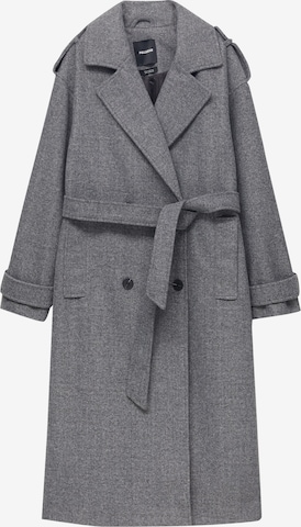 Pull&Bear Between-Seasons Coat in Grey: front