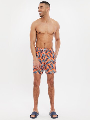 Threadbare Athletic Swim Trunks 'Allerton' in Orange