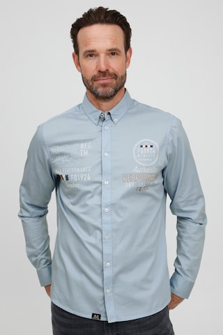 FQ1924 Regular fit Button Up Shirt in Blue: front