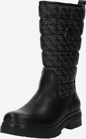 TOM TAILOR Stiefel in Schwarz: predná strana