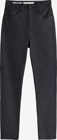 Skinny Pantaloni de la Bershka pe negru: față