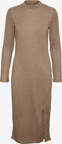 VERO MODA Knitted dress 'Asta' in Brown: front