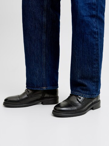 JACK & JONES - Botas com atacadores 'JFWWENTWORTH' em preto: frente
