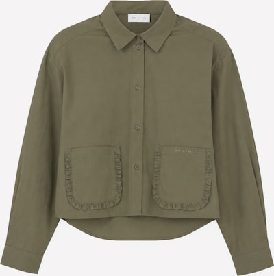 OH APRIL Bluse 'Aster' in L in oliv, Produktansicht