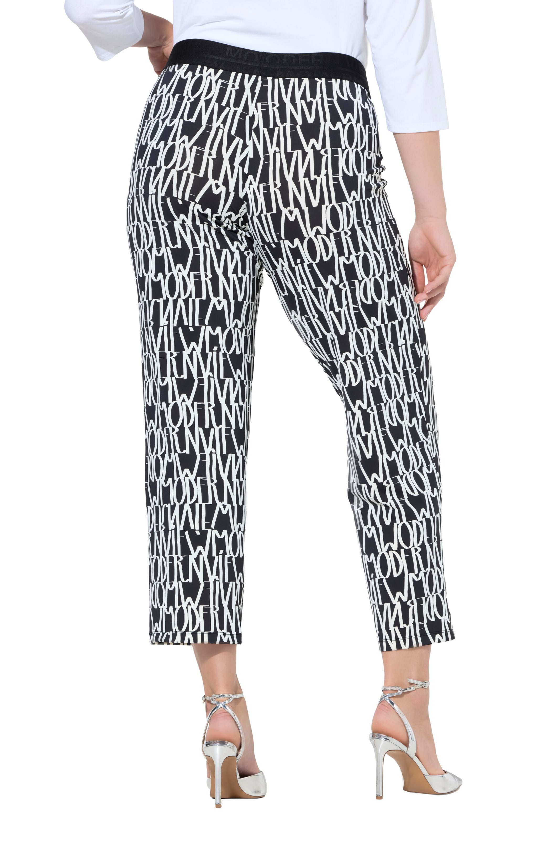 Ulla Popken Regular Hose in Schwarz