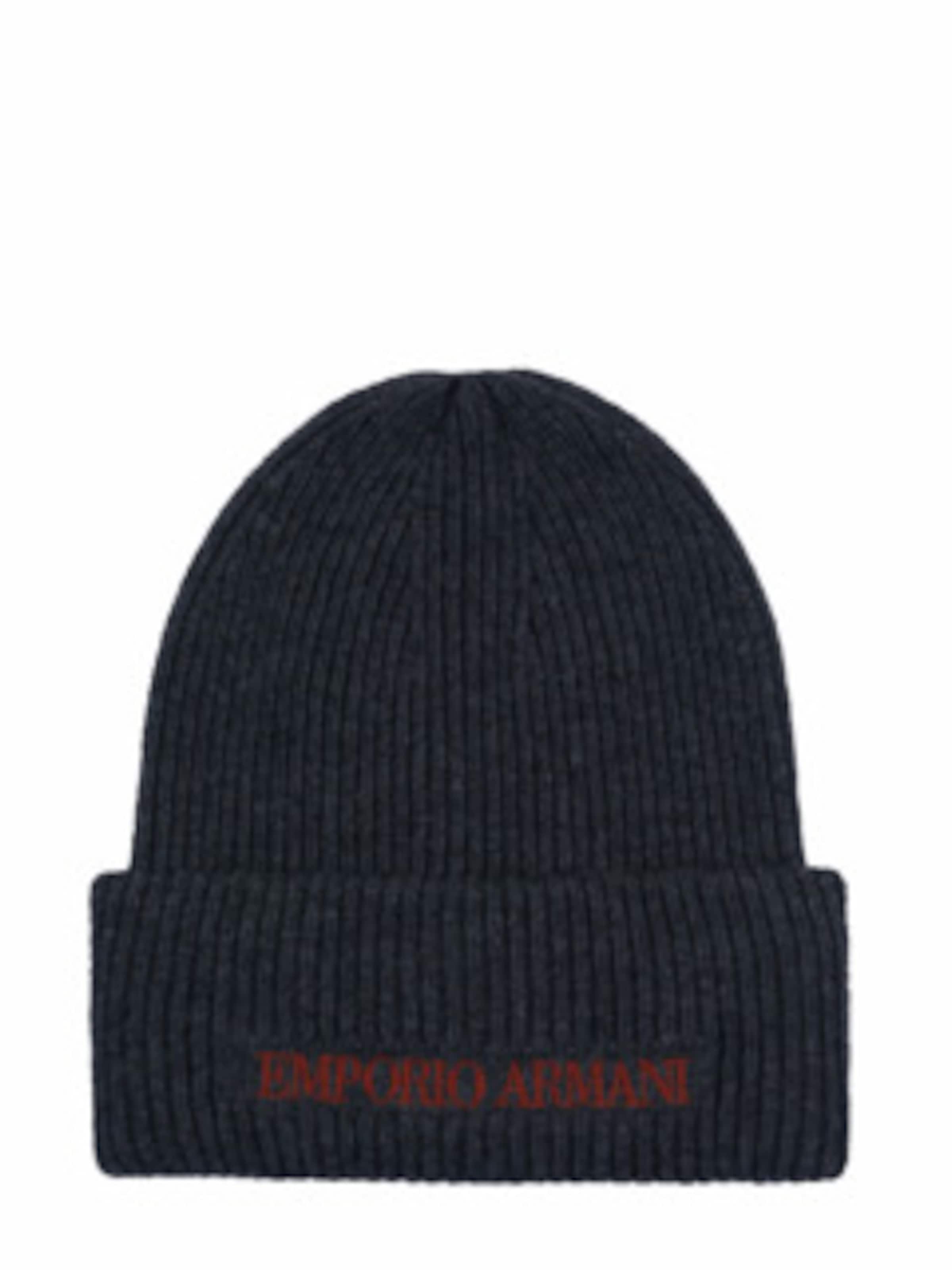 Emporio Armani Beanie in Blue: front