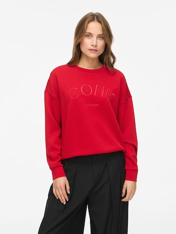 VILA Sweatshirt in Rood: voorkant