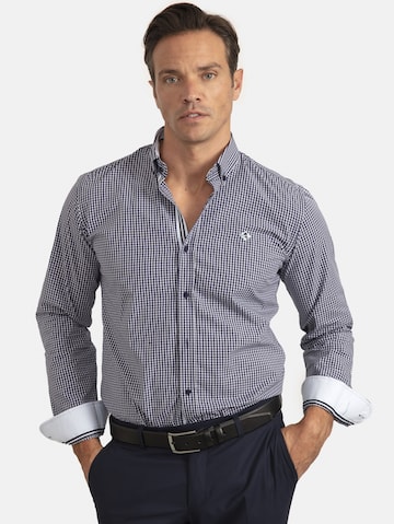 Regular fit Camicia 'Toly' di Sir Raymond Tailor in blu: frontale