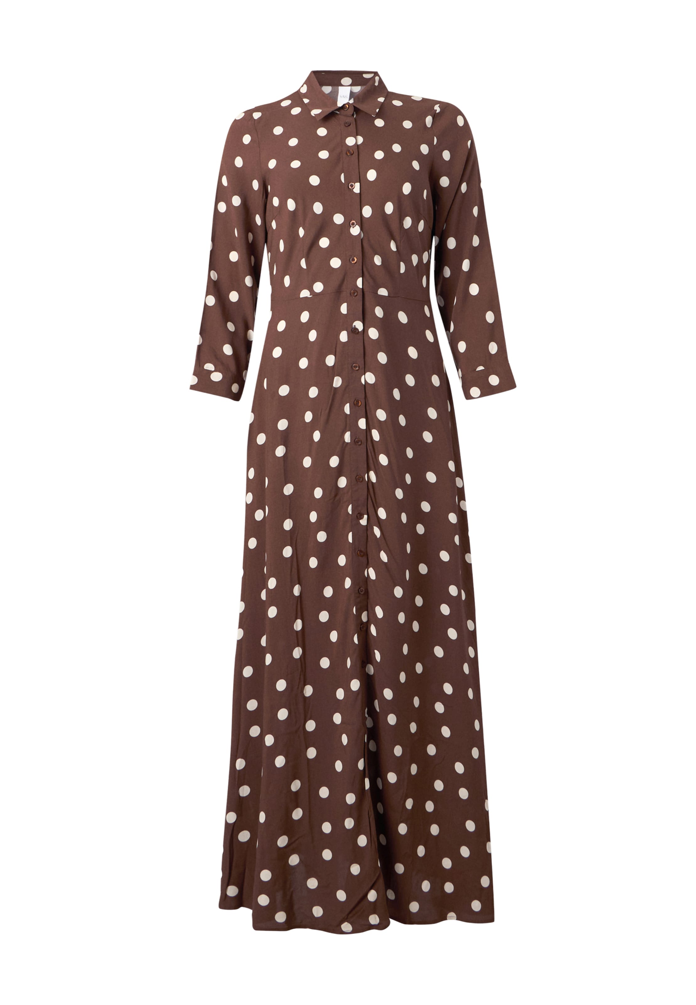 YAS Blousejurk 'YASSAVANNA' in Bruin: voorkant