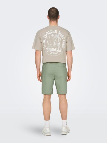 Only & Sons Regular Broek 'LINUS' in Groen