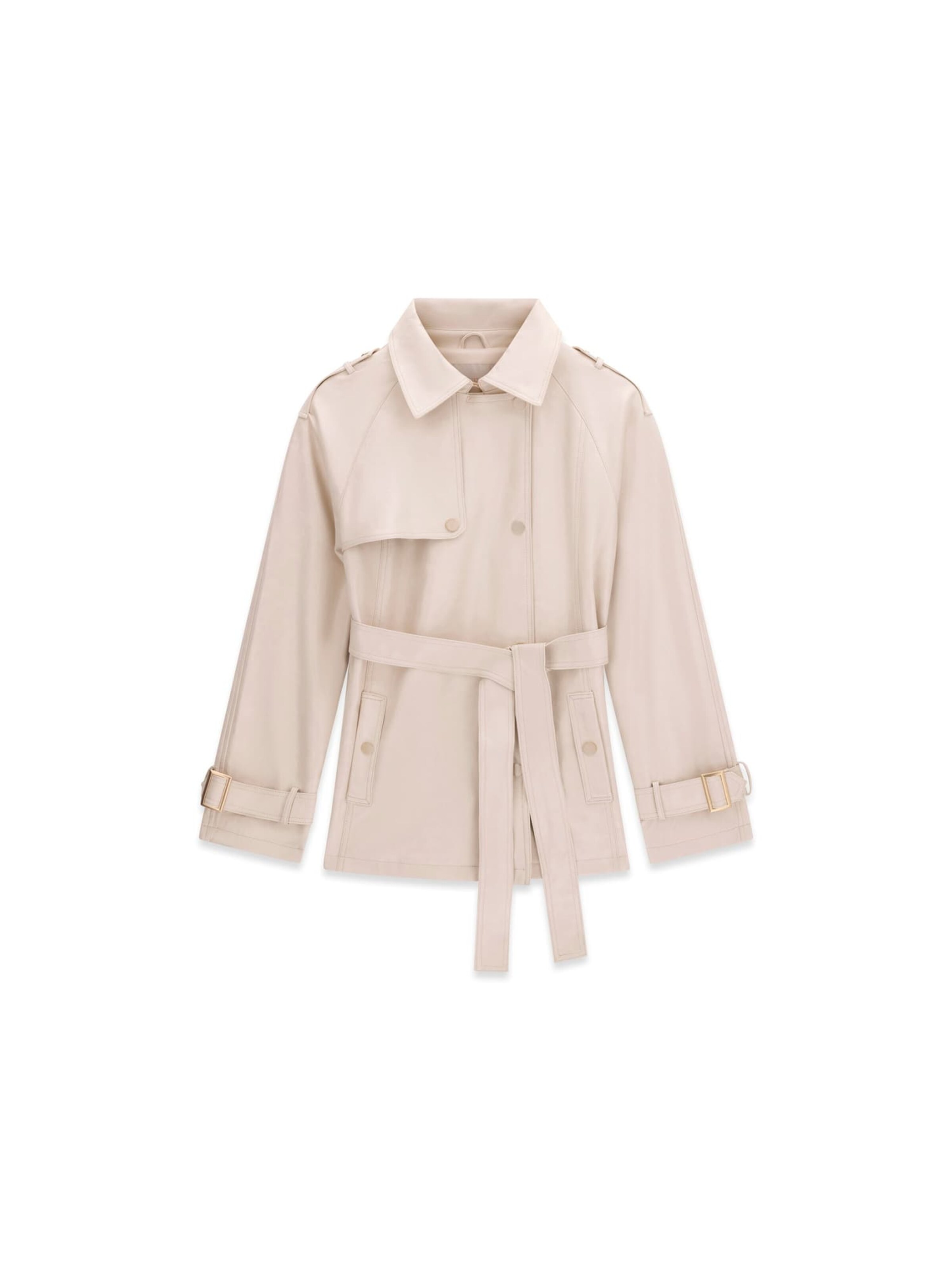 GUESS Between-Seasons Coat in Beige: front