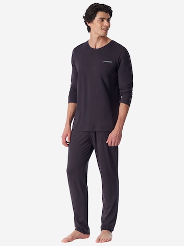 Pyjama long ' Modern Bonded ' SCHIESSER en gris