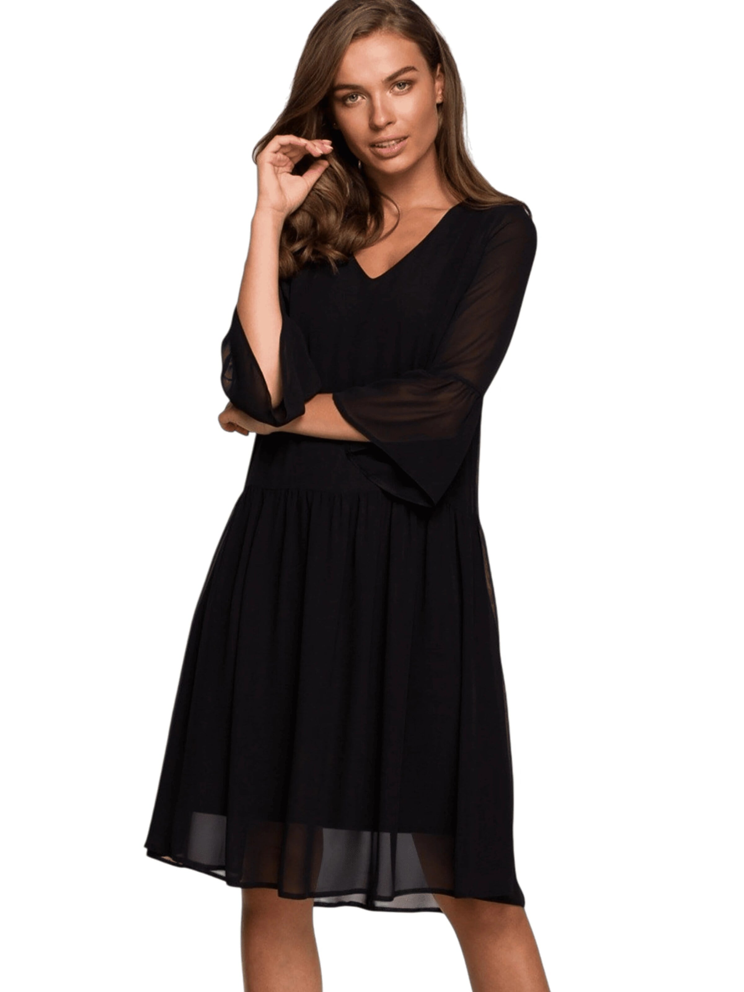 Stylove Cocktail Dress 'Cocktail dress 149247' in Black: front
