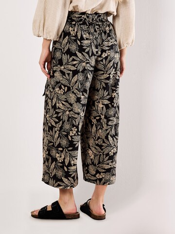 Wide Leg Pantalon ' ' Apricot en noir