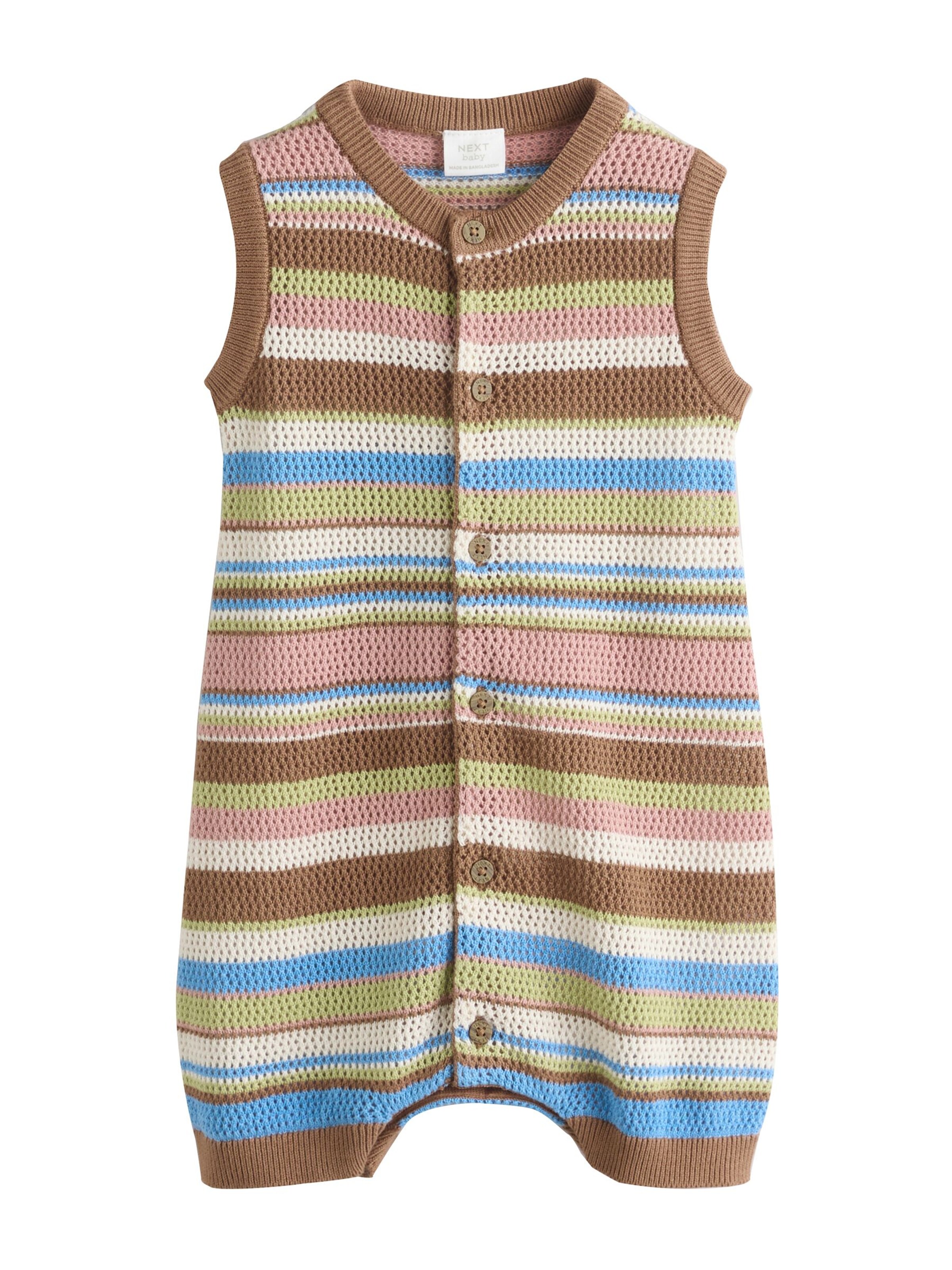 Barboteuse / body Next en marron : devant