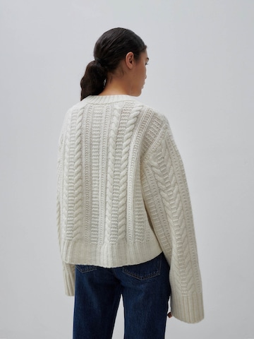 ABOUT YOU x Marie von Behrens Sweater 'Agathe' in White