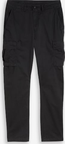 Regular Pantalon cargo TOM TAILOR DENIM en noir : devant