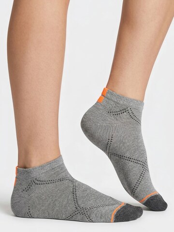 footstar Ankle Socks 'Neon' in Grey: front